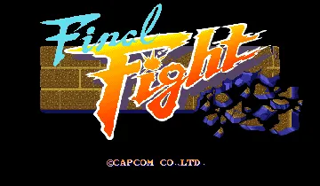 Final Fight (Japan set 1) screen shot title